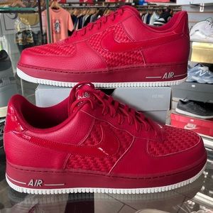 Nike Red Air Athletic Shoes